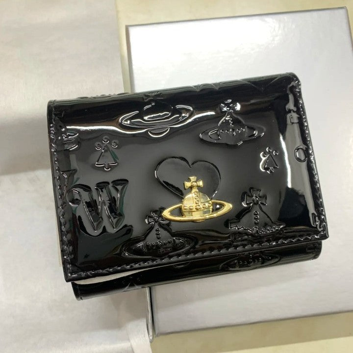 Vivienne Westwood Lacquer embossed printer wallet