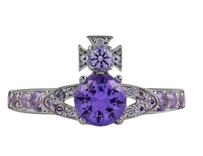 Vivienne Westwood ISMENE full diamond ring ins style advanced sense
