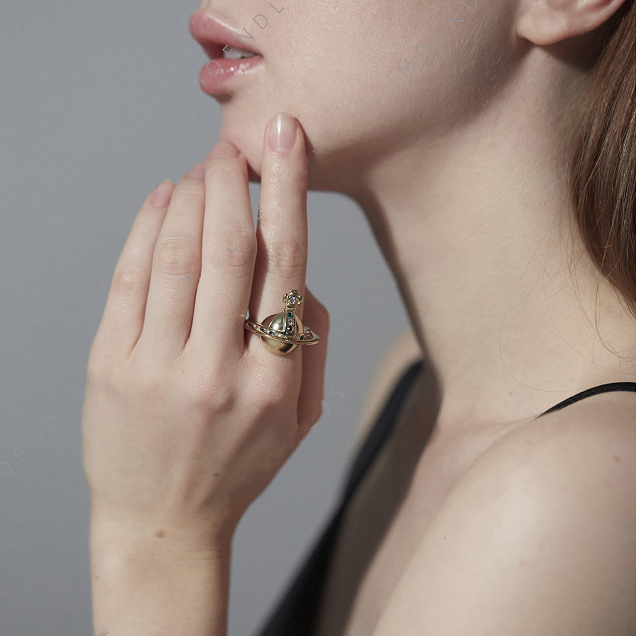 Vivienne Westwood Solid Orb series semi-Stereo Ring
