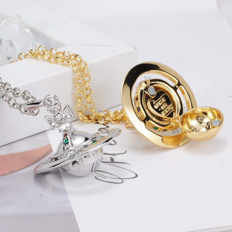 Vivienne Westwood can open necklace pendant personality High sense