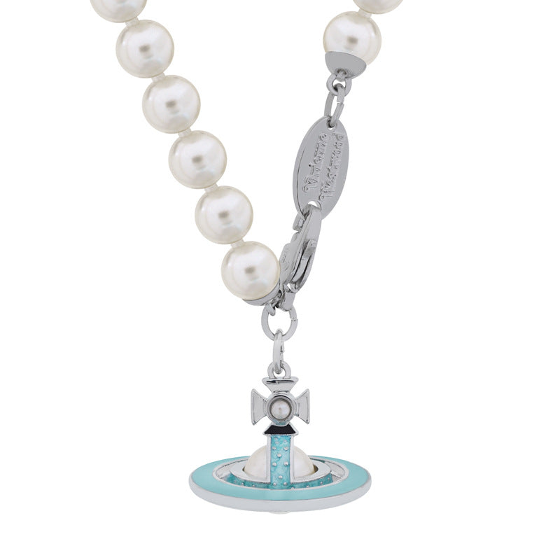 Vivienne Westwood necklace pearl set multicolor bracelet