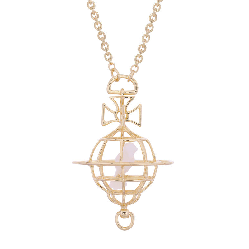 Vivienne Westwood Birdcage pendant necklace niche personality punk