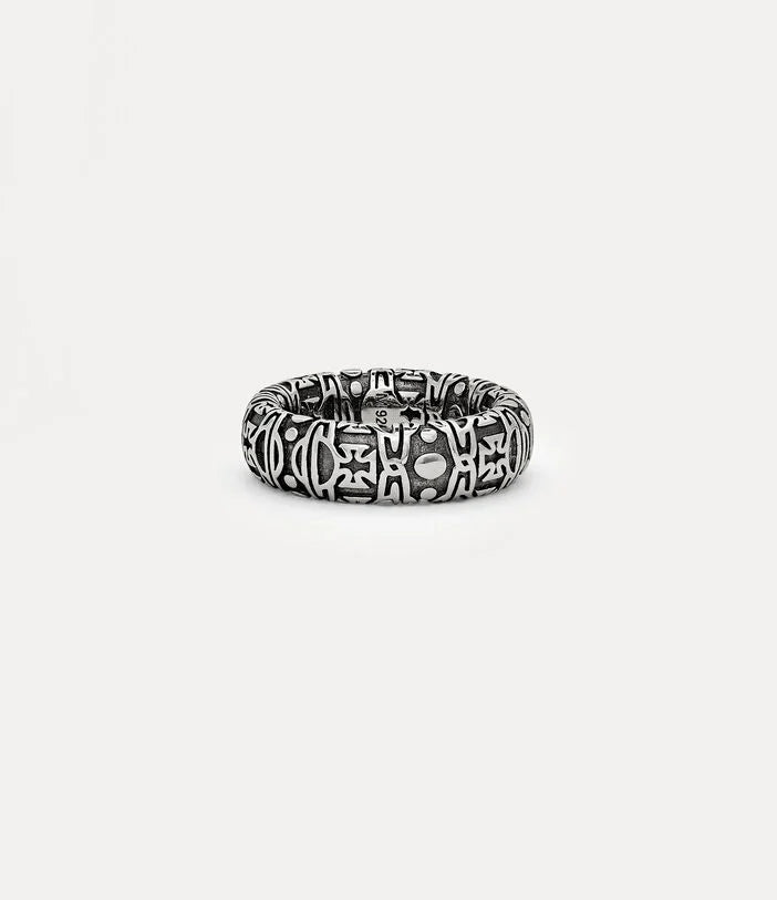 Vivienne Westwood ATILLA three-dimensional embossed ring