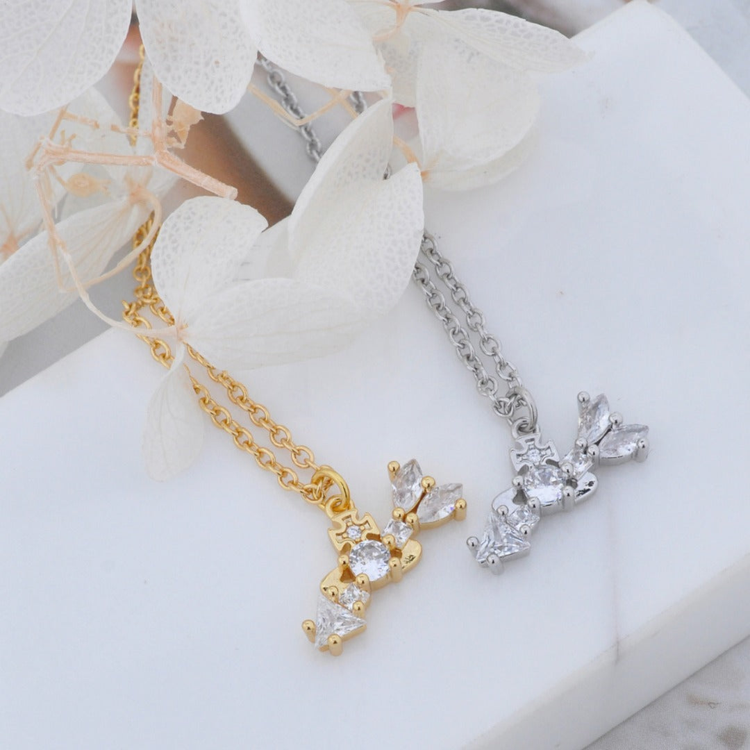 Vivienne Westwood arrow zircon pendant necklace ins niche high sense