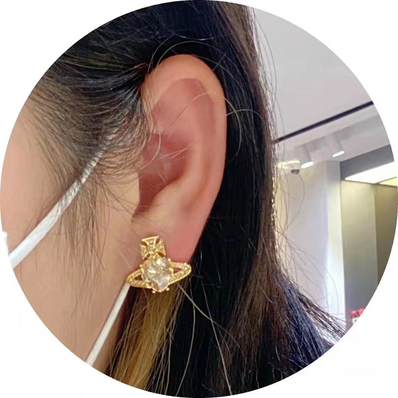 Vivienne Westwood bohemian style loving heart zircon