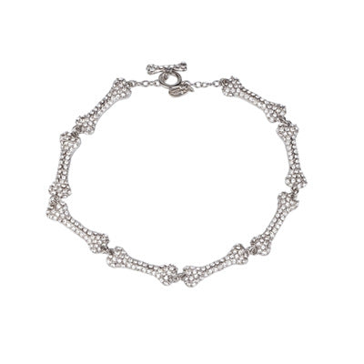 Vivienne Westwood eight bones full diamond necklace light luxury high-end sense