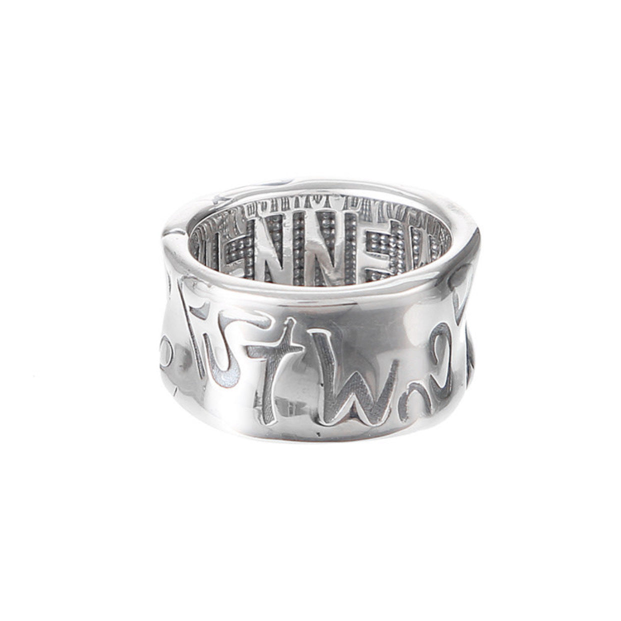 Vivienne Westwood punk irregular embossed ring personality European and American