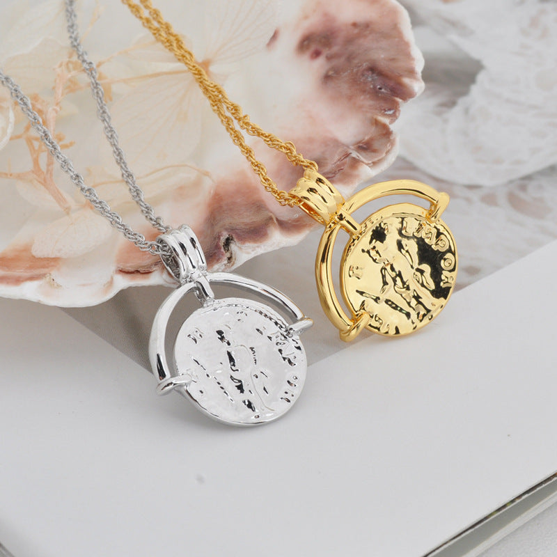 Vivienne Westwood vintage coin pendant necklace personality all-match punk