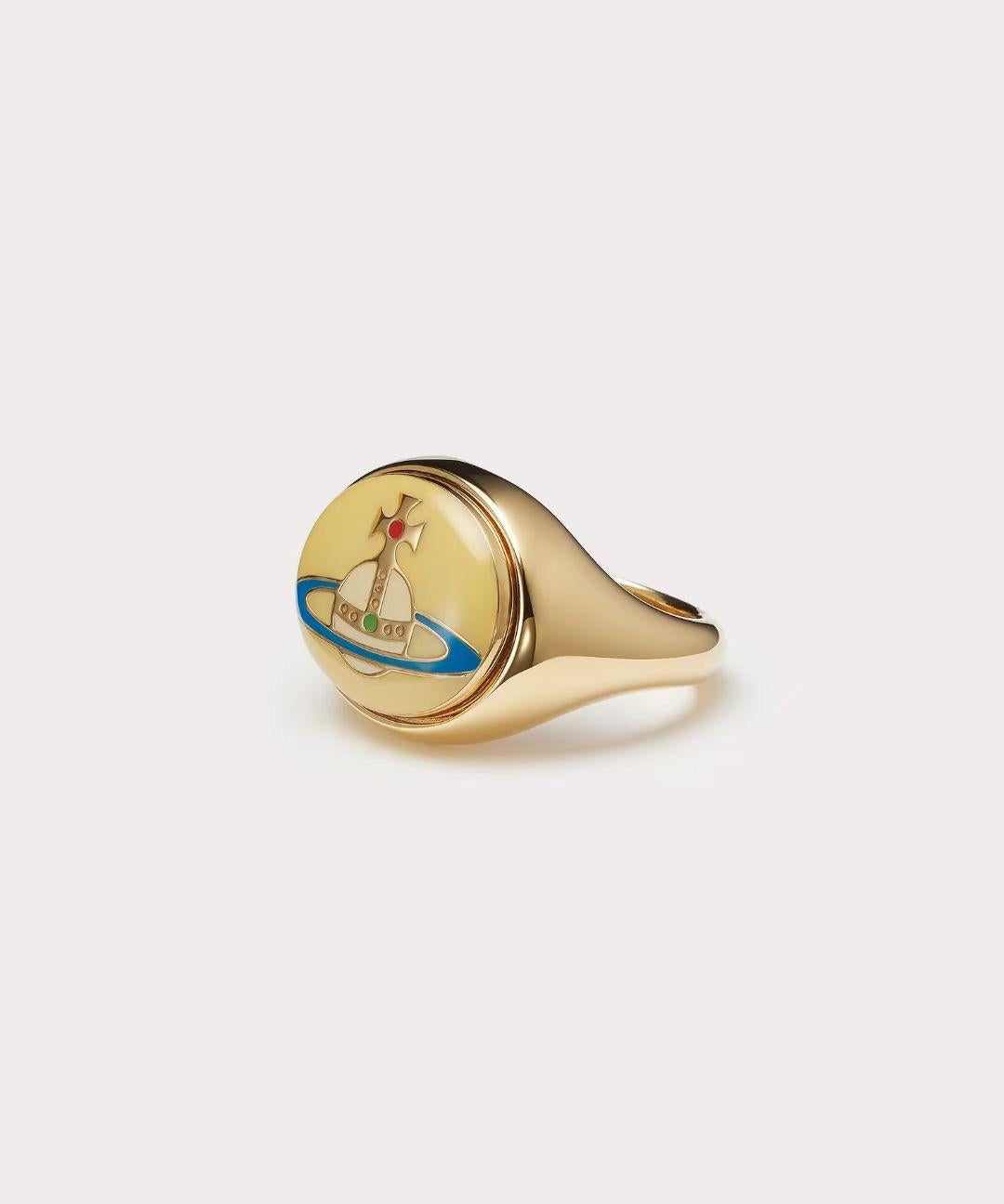 Vivienne Westwood enamel buckle ring