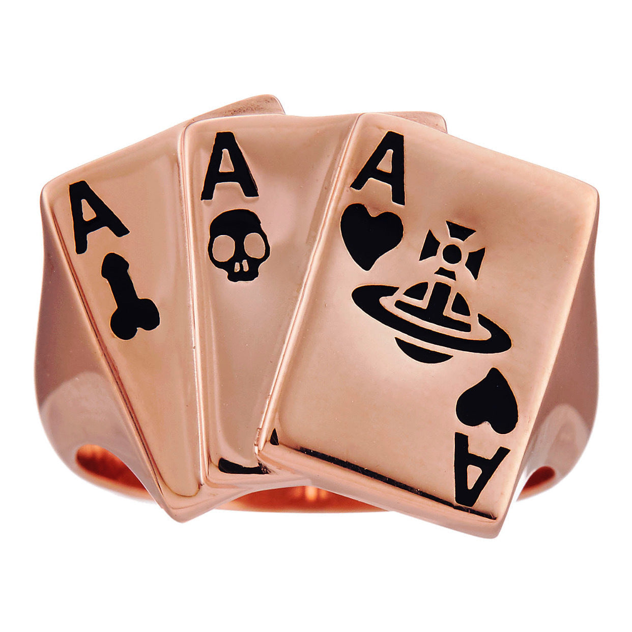 Vivienne Westwood poker ring simple couple couple rings European and American style