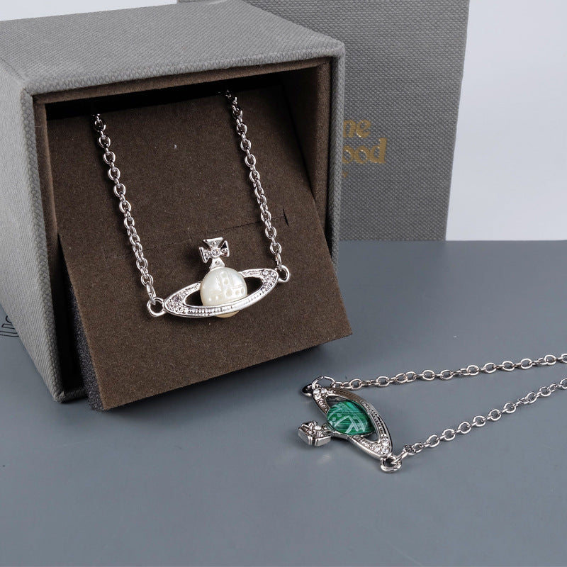 Vivienne Westwood White malachite bracelet Internet celebrity turquoise