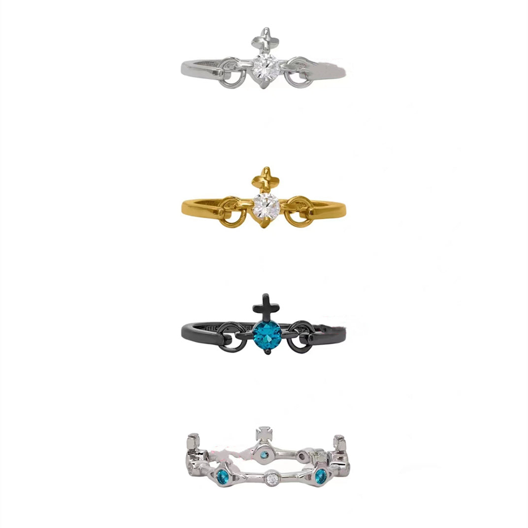 Vivienne Westwood hortense mini single diamond Saturn ring Classic
