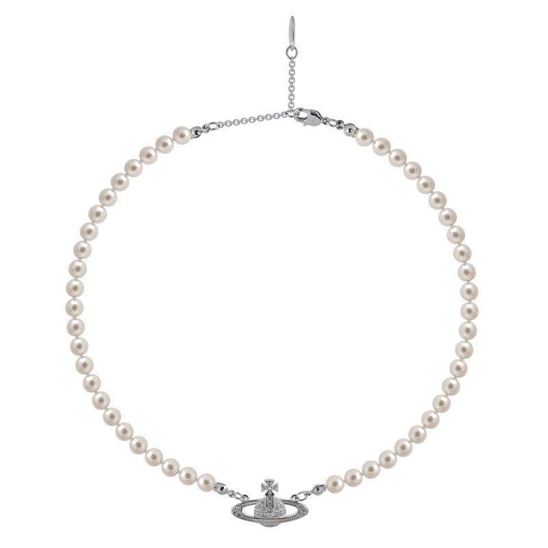 Vivienne Westwood classic single layer orb pearl necklace