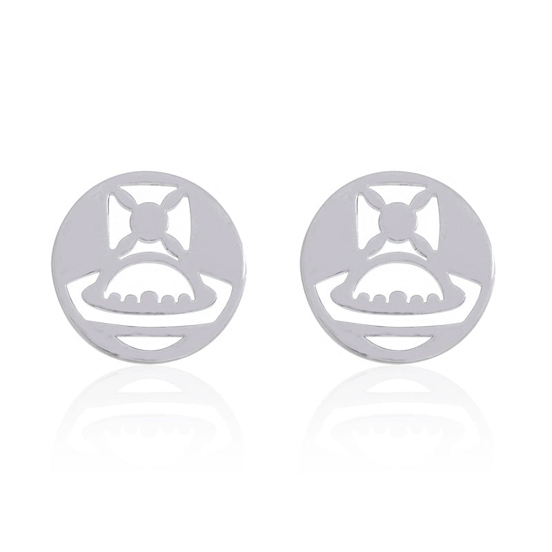 Vivienne Westwood MAN BRUTUS hollow stud earrings punk