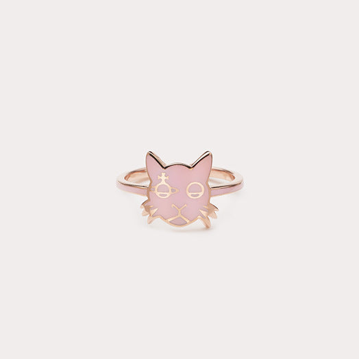 Vivienne Westwood cat ring High sense couple rings cute personality matching