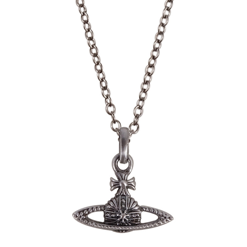 Vivienne Westwood carved series necklace pendant vintage punk style personality