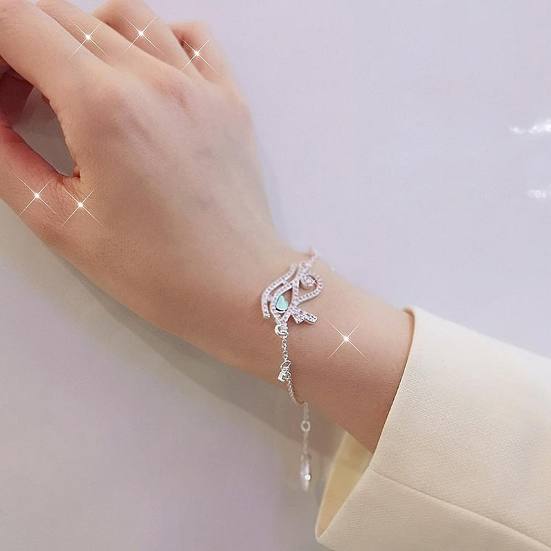 Vivienne Westwood Horus eye bracelet ins sweet style high sense