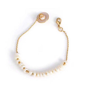 Vivienne Westwood freshwater natural pearl bracelet elegant high sense girl heart