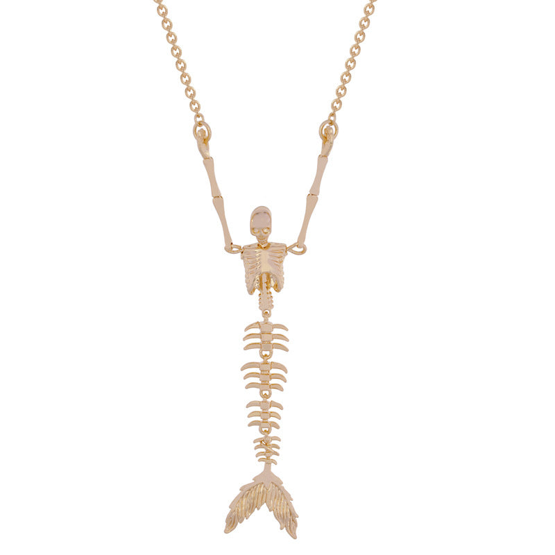 Vivienne Westwood Vintage Mermaid Bone Pendant Necklace