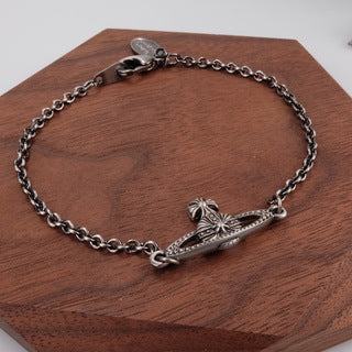 Vivienne Westwood European and American vintage engraving bracelet