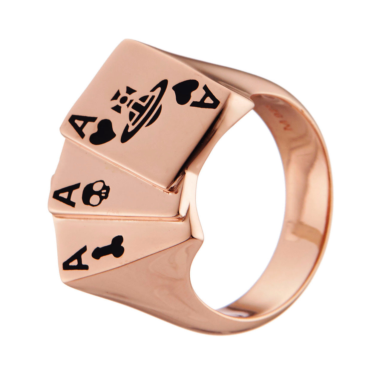 Vivienne Westwood poker ring simple couple couple rings European and American style