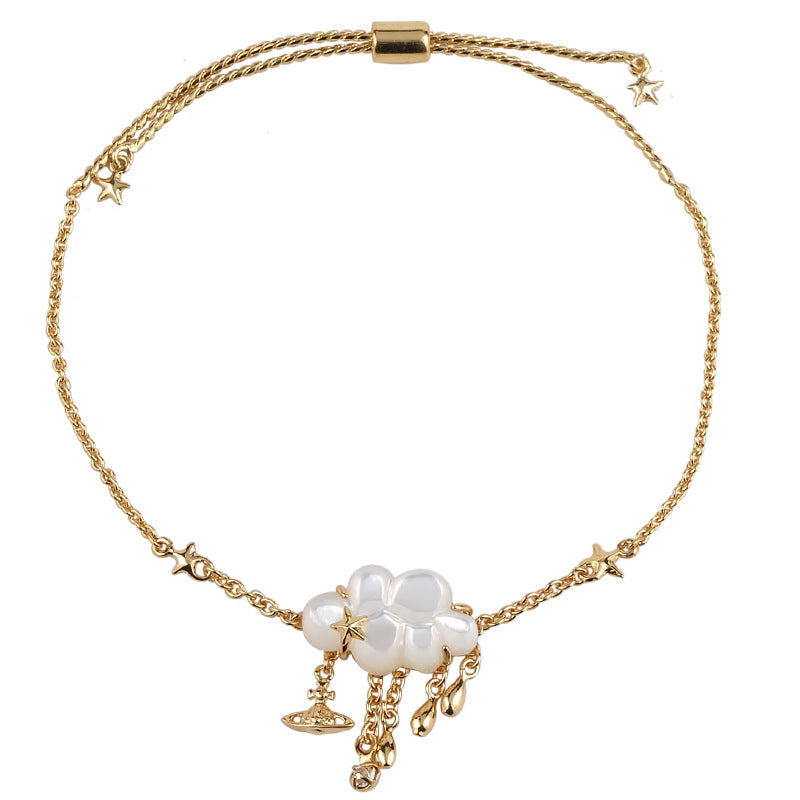 Vivienne Westwood adjustable size dark cloud bracelet unique punk style