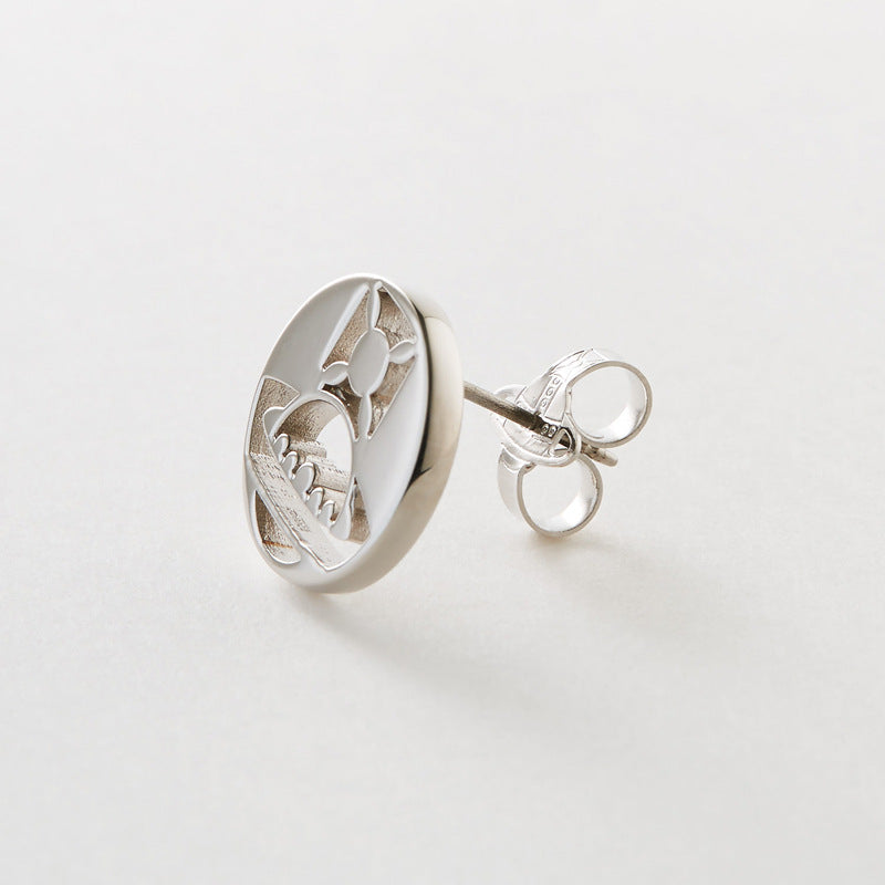 Vivienne Westwood MAN BRUTUS hollow stud earrings punk