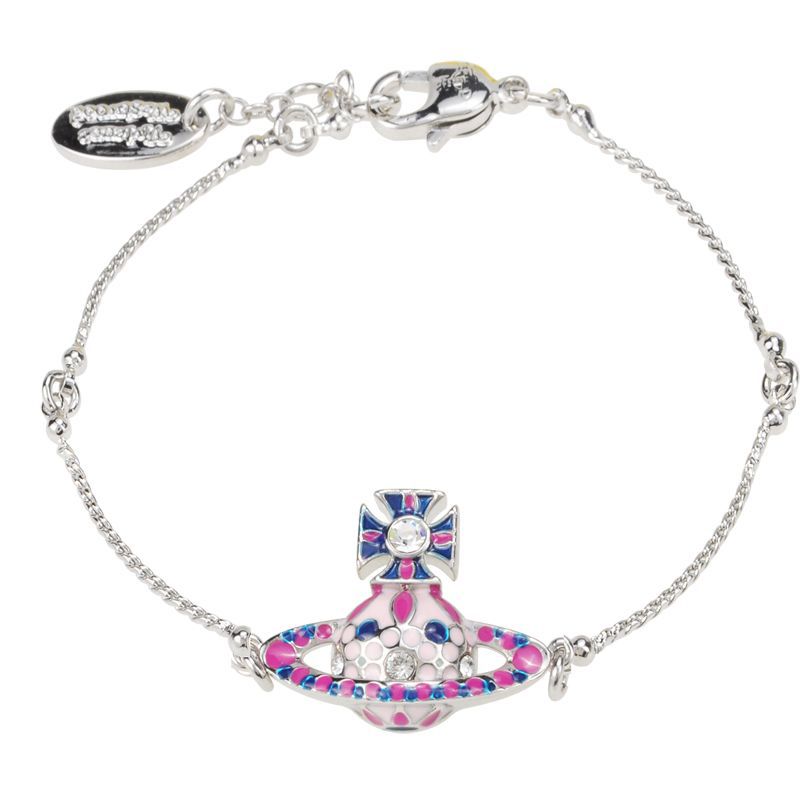 Vivienne Westwood enamel colorful bracelet niche personality