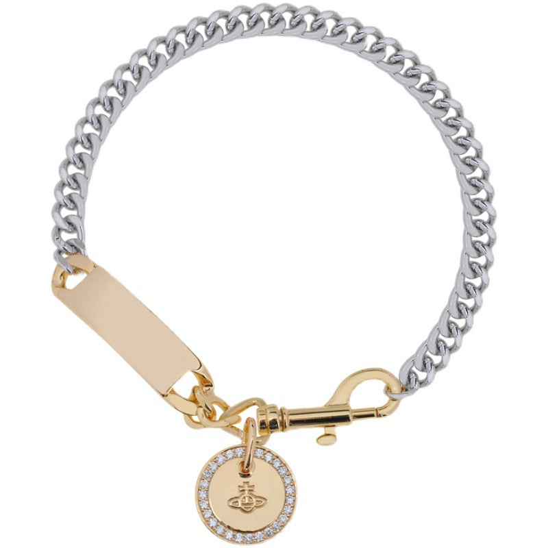 Vivienne Westwood chain round necklace personality European and American punk