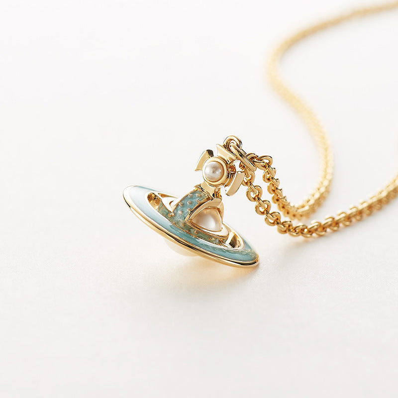 Pearl three-dimensional pendant necklace punk NANA same style