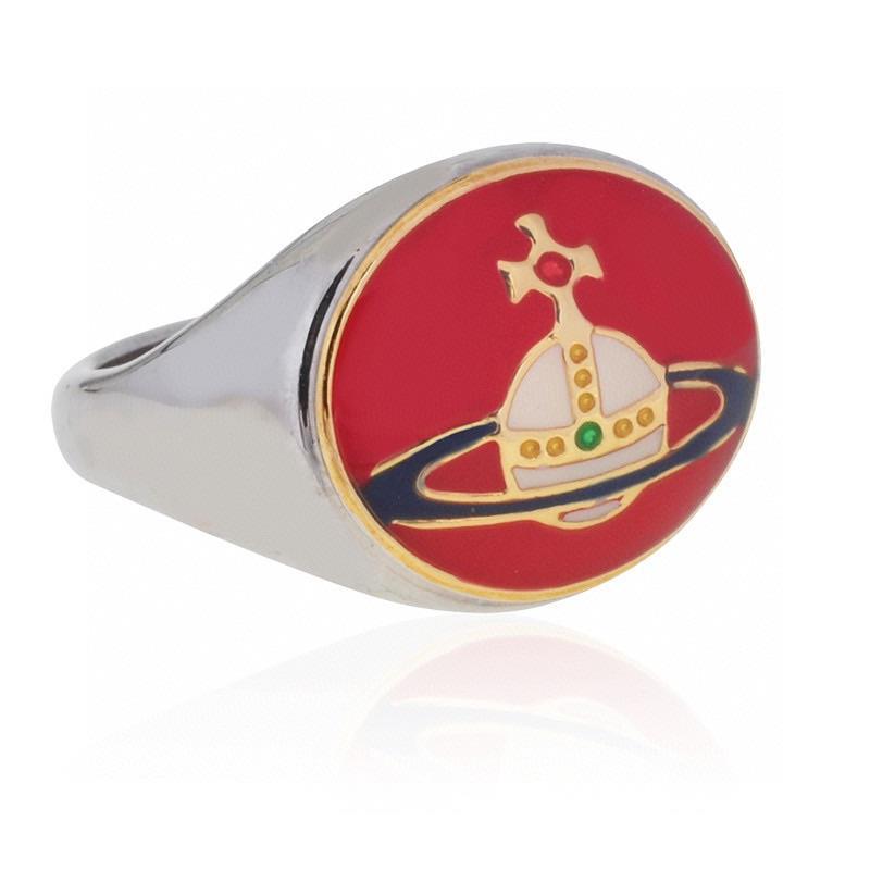 Vivienne Westwood enamel buckle ring