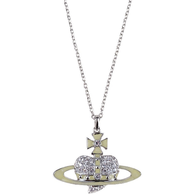 Vivienne Westwood large paint love pendant necklace exquisite high-end