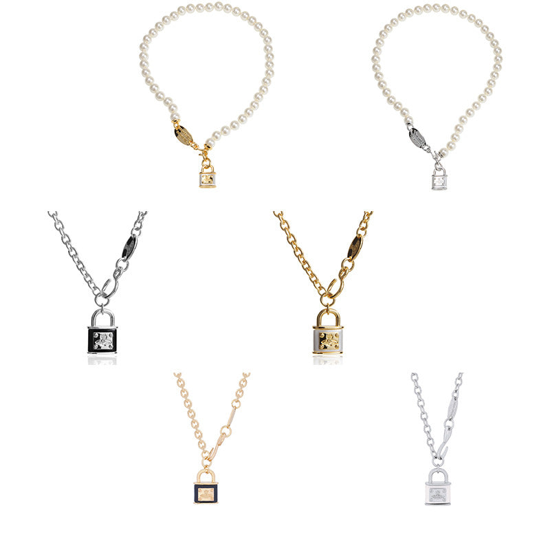 Vivienne Westwood lock Head series pendant necklace for women