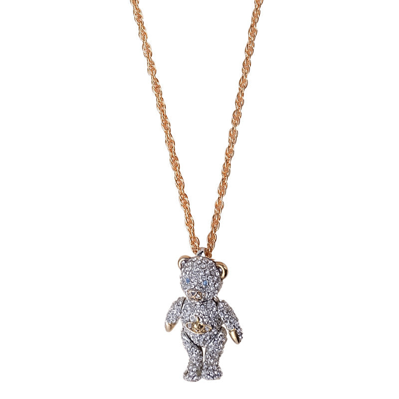 Vivienne Westwood full Diamond Bear pendant