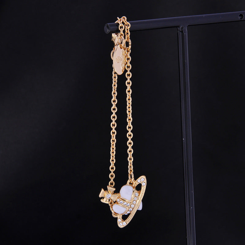 Vivienne Westwood love series bracelet female ins style high sense accessories