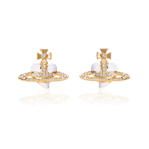 Vivienne Westwood classic love paint stud earrings