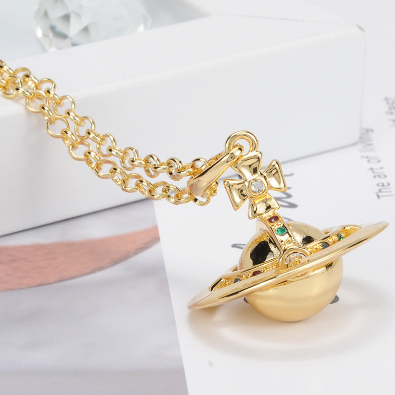 Vivienne Westwood can open necklace pendant personality High sense
