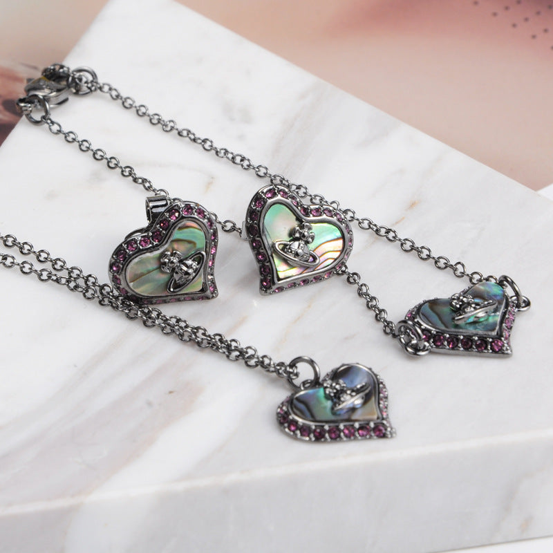 Vivienne Westwood love series shell pendant necklace