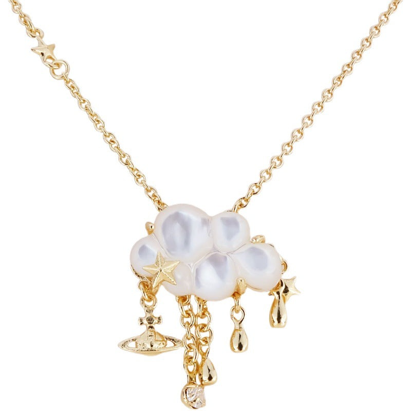 Vivienne Westwood cloud pendant necklace couple personalized punk