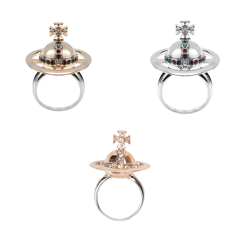 Vivienne Westwood ORB three-dimensional open ring unique punk style