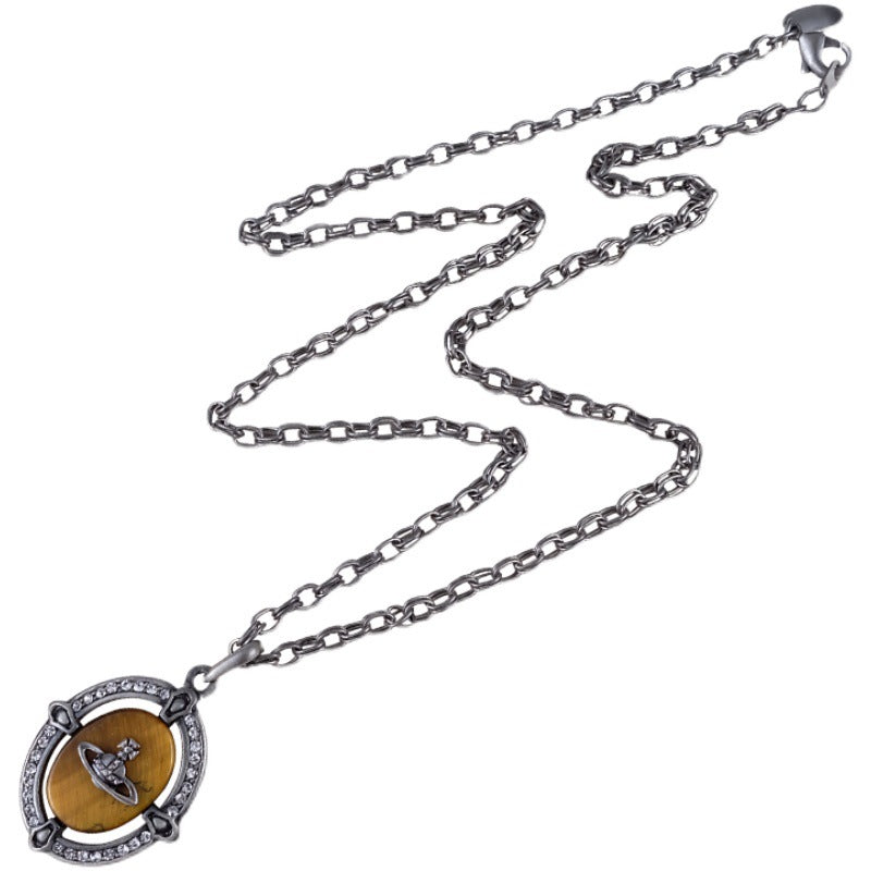 Vivienne Westwood bronze pendant necklace