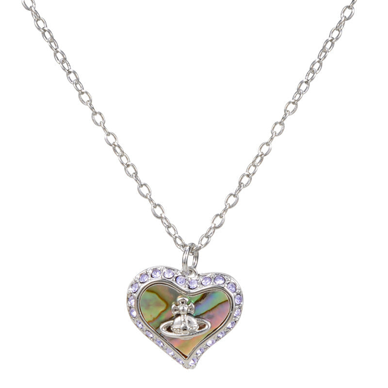 Vivienne Westwood love series shell pendant necklace