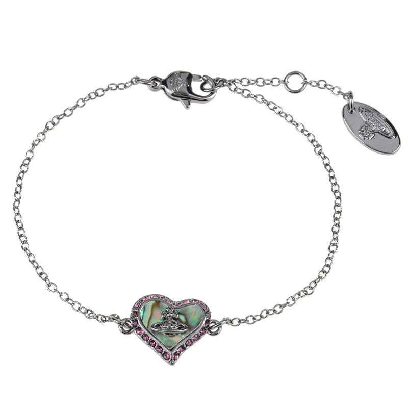 Vivienne Westwood heart shell series bracelet women's exquisite high sense