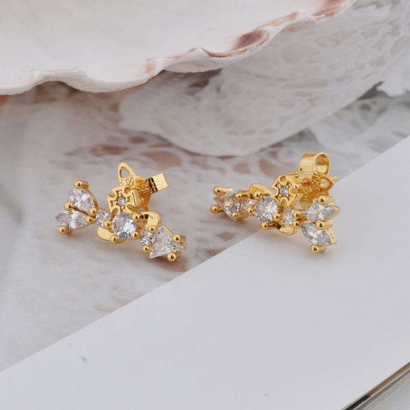 Vivienne Westwood arrow stud earrings for women, small, exquisite and high-grade, all-matching
