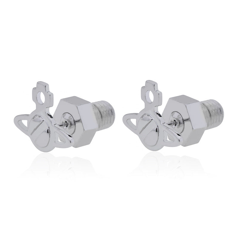Vivienne Westwood screw series earrings personality all-match