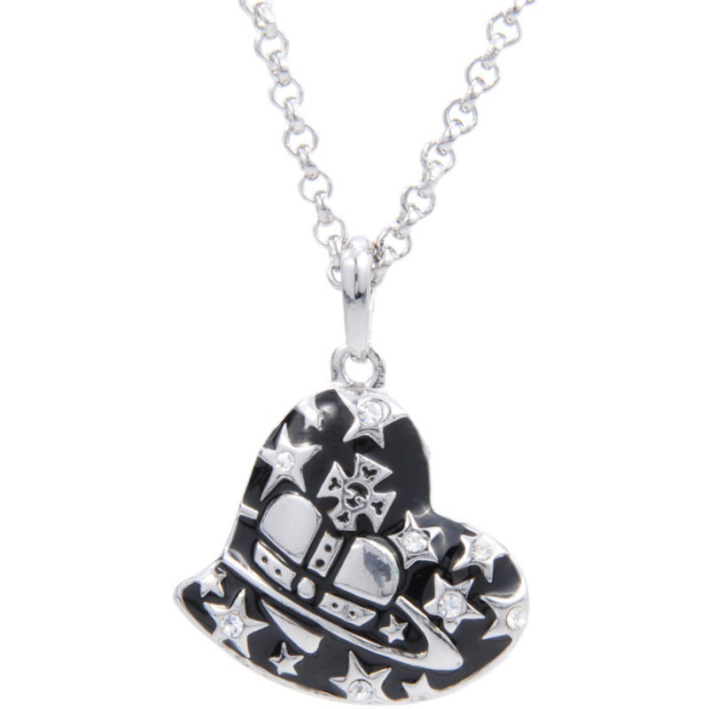 Vivienne Westwood love pendant necklace Starry Sky personality High sense