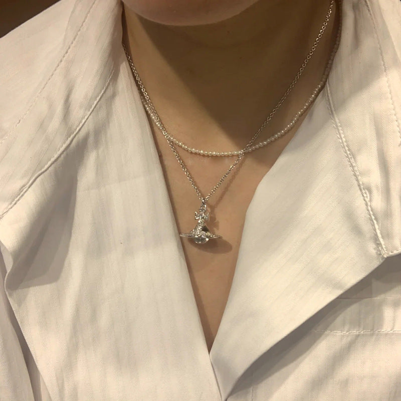 Vivienne Westwood Soladado gang drill necklace for women Special Interest light luxury