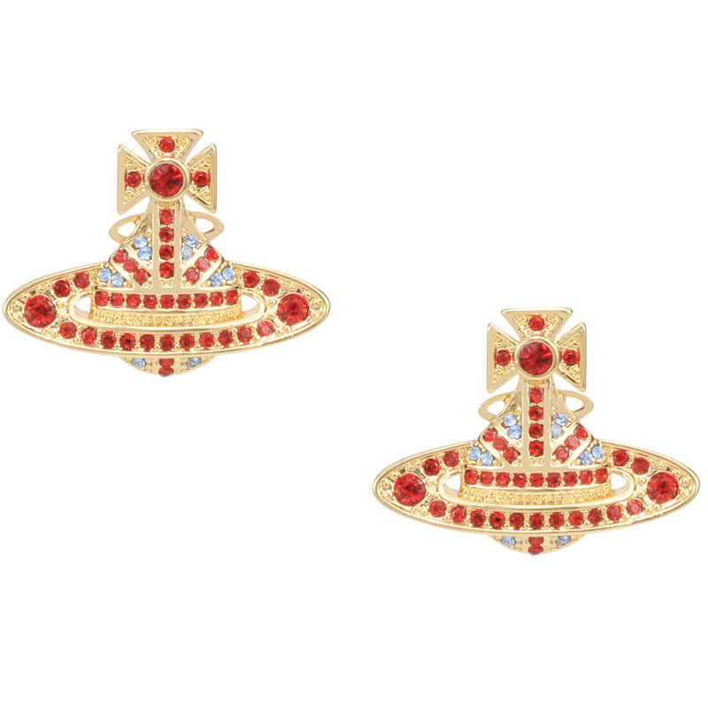 Vivienne Westwood M series European and American punk earrings