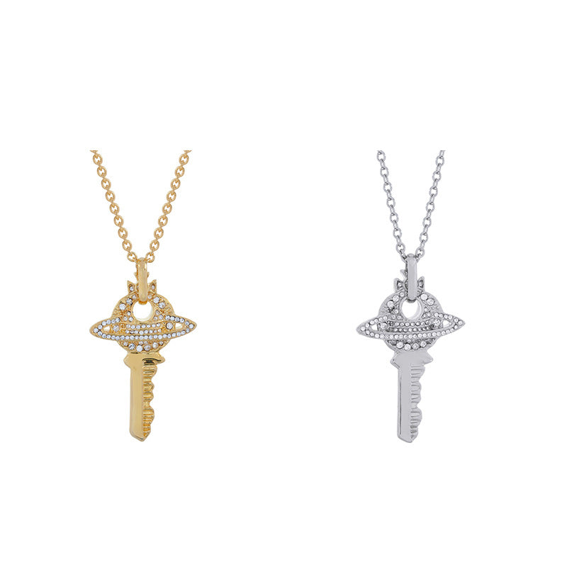 Vivienne Westwood key necklace pendant personality European and American punk all-match