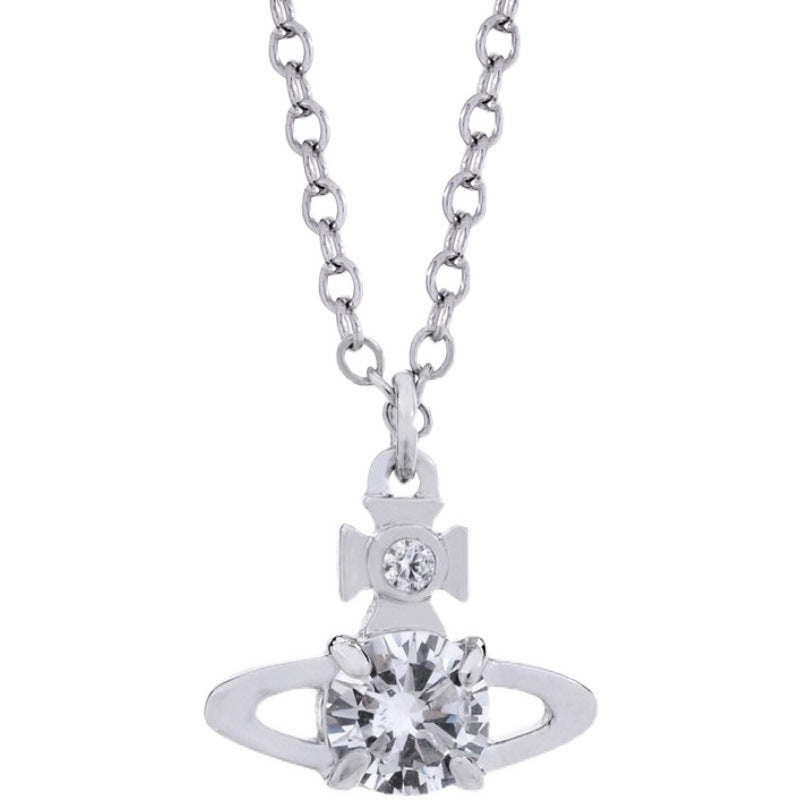 Vivienne Westwood four-claw zircon pendant necklace